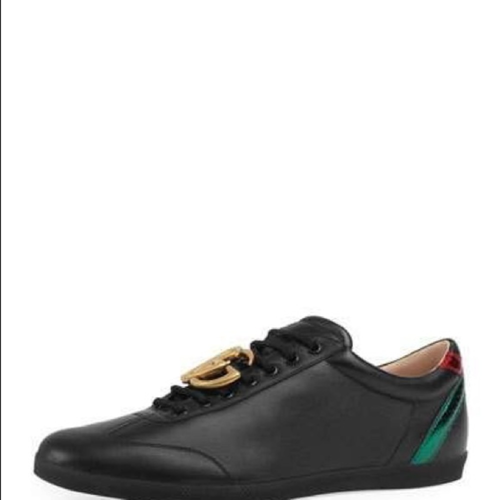 Gucci Men's Bambi GG Leather Low-Top Sneaker